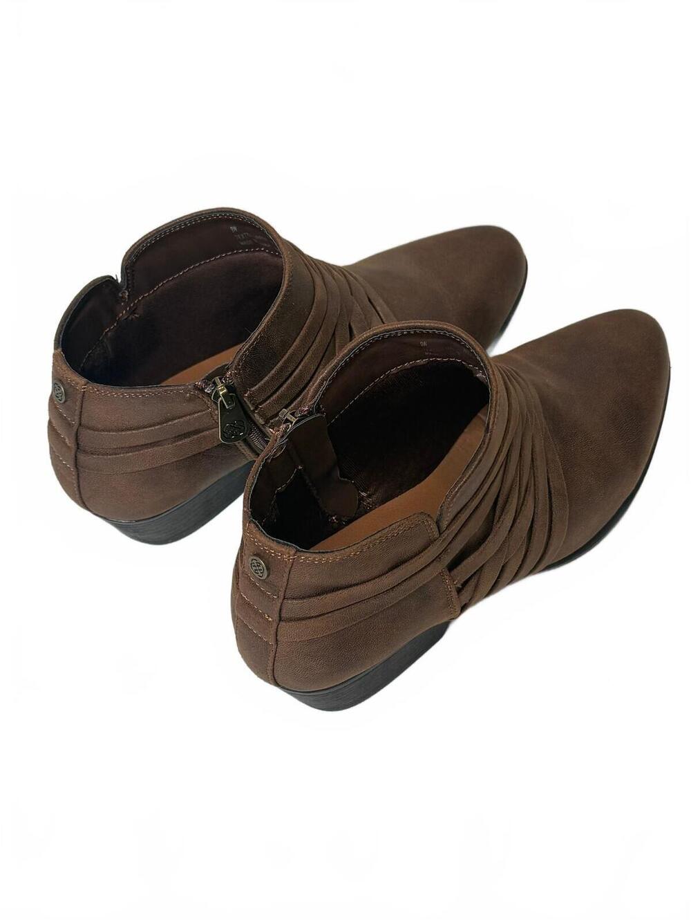 Daisy Fuentes Willis Brown Ankle Boots Women's Size 9W